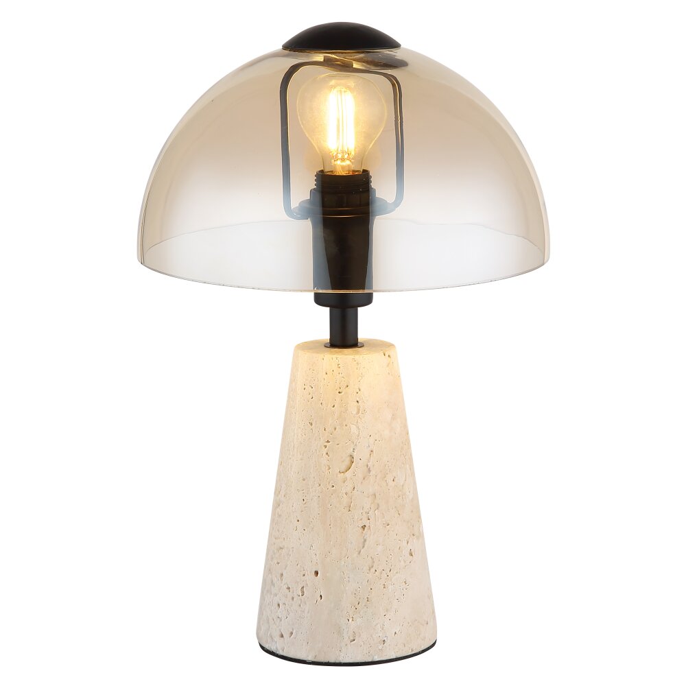 Pilzlampe Globo Lars Tischleuchte Grau, 1-flammig main product photo