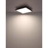 Globo Doro Deckenleuchte LED Grau, Silber, 1-flammig, Fernbedienung