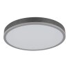 Globo Doro Deckenleuchte LED Grau, Silber, 1-flammig, Fernbedienung