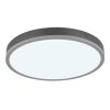 Globo Doro Deckenleuchte LED Grau, Silber, 1-flammig, Fernbedienung