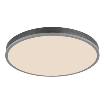 Globo Doro Deckenleuchte LED Grau, Silber, 1-flammig, Fernbedienung