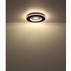 Globo Marsh Deckenleuchte LED Schwarz, 1-flammig, Fernbedienung