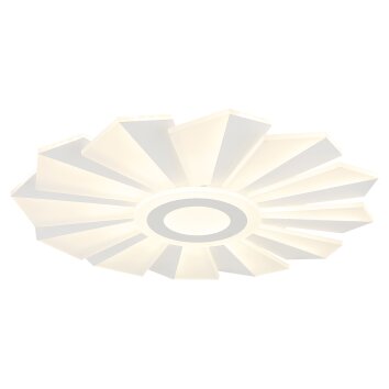 Globo Alwina Deckenleuchte LED Weiß, 1-flammig, Fernbedienung