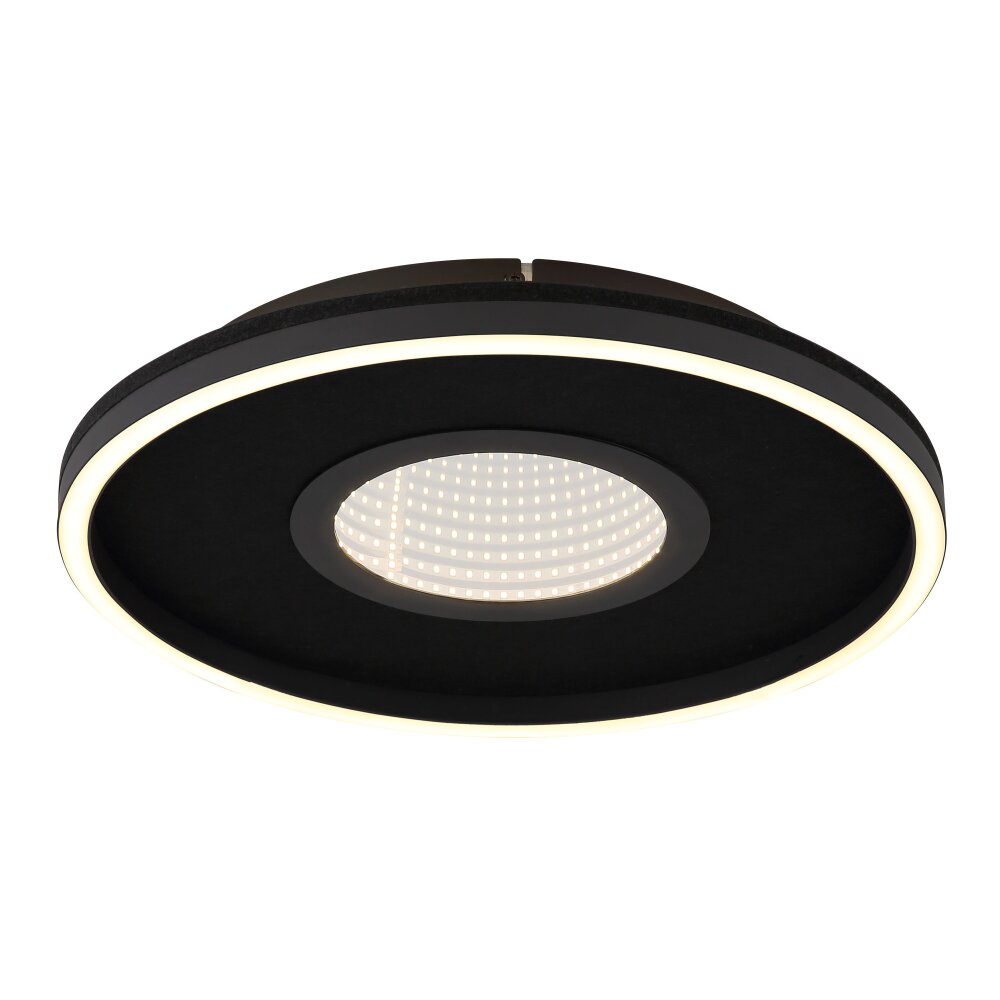 Globo Emory Deckenleuchte LED Schwarz, 1-flammig main product photo