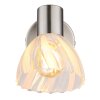 Globo Zachery Wandleuchte Nickel-Matt, 1-flammig