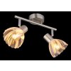 Globo Zachery Deckenleuchte Nickel-Matt, 2-flammig