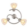 Globo Zachery Deckenleuchte Nickel-Matt, 3-flammig
