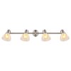 Globo Zachery Deckenleuchte Nickel-Matt, 4-flammig