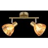 Globo Zachery Deckenleuchte Messing, 2-flammig