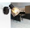 Globo Zachery Wandleuchte Schwarz, 1-flammig