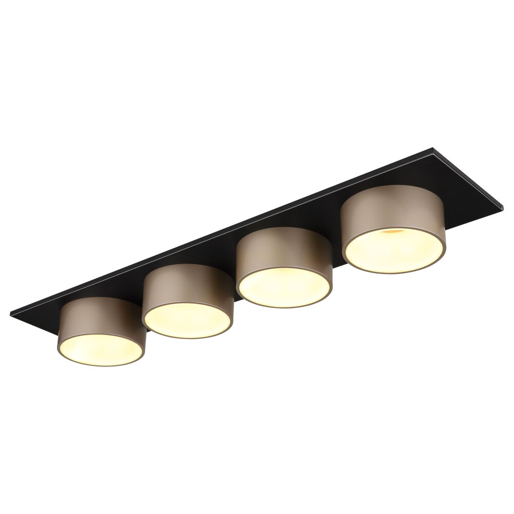 Globo Raymond Deckenleuchte LED Anthrazit, Schwarz, 1-flammig main product photo