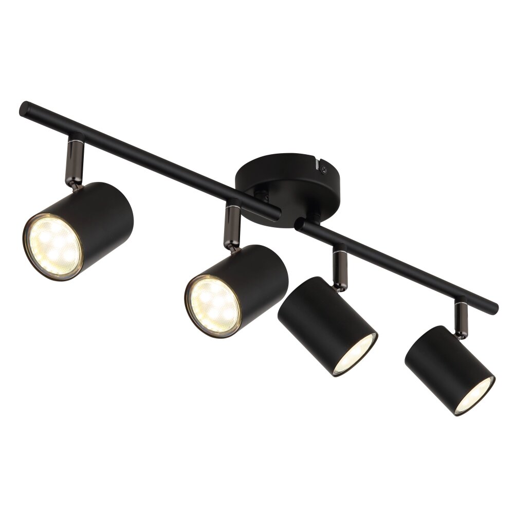 Globo Walters Deckenleuchte Schwarz, 4-flammig main product photo