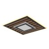 Globo Woody Deckenleuchte LED Naturfarben, Schwarz, 1-flammig
