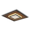 Globo Woody Deckenleuchte LED Naturfarben, Schwarz, 1-flammig