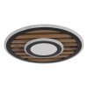 Globo Woody Deckenleuchte LED Naturfarben, Schwarz, 1-flammig