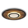 Globo Woody Deckenleuchte LED Naturfarben, Schwarz, 1-flammig