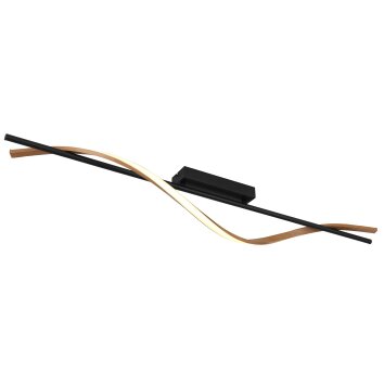 Globo Watkins Deckenleuchte LED Schwarz, 1-flammig