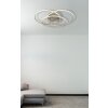 Globo Kombos Deckenleuchte LED Nickel-Matt, 1-flammig