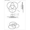 Globo Kombos Deckenleuchte LED Nickel-Matt, 1-flammig