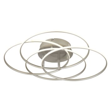 Globo Kombos Deckenleuchte LED Nickel-Matt, 1-flammig