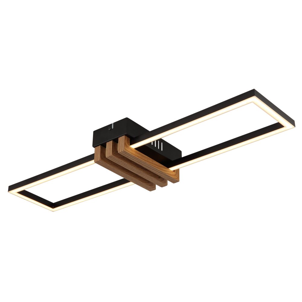 Globo Dakari Deckenleuchte LED Naturfarben, Schwarz, 1-flammig main product photo