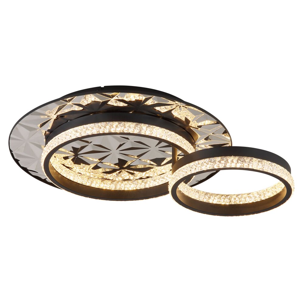 Globo Della Deckenleuchte LED Chrom, Schwarz, 1-flammig main product photo