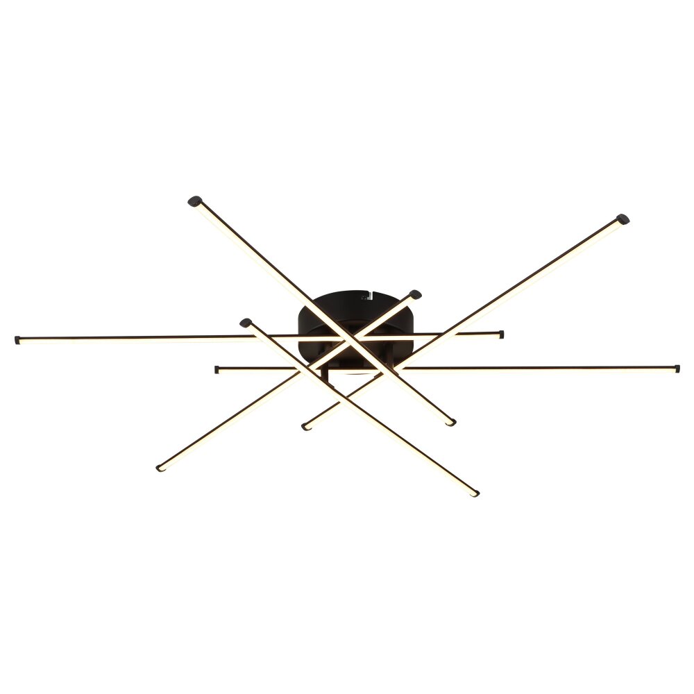 Globo Lawson Deckenleuchte LED Schwarz, 1-flammig main product photo