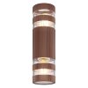 Globo Hayes Wandleuchte Bronze, 2-flammig