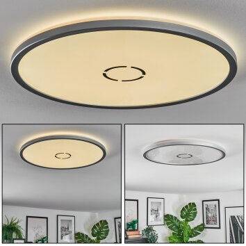 Simonstorp Deckenleuchte LED Silber, Weiß, 1-flammig