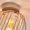 Narla Deckenleuchte Sandfarben, Weiß, 1-flammig