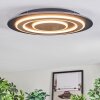 Lidor Deckenleuchte LED Schwarz, 1-flammig