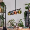 Koyoto Pendelleuchte Glas 15 cm Blau, Grün, Kupferfarben, 4-flammig