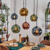 Ripoll Hängeleuchte Glas 20 cm, 25 cm Blau, Gold, Grün, Kupferfarben, 6-flammig
