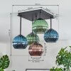 Koyoto Deckenleuchte Glas 15 cm Blau, Grün, Kupferfarben, 5-flammig Koyoto Deckenleuchte Glas 15 cm Blau, Grün, Kupferfarben, 5-flammig