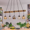 Koyoto Pendelleuchte Glas 15 cm Naturfarben, Schwarz, 5-flammig