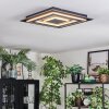 Lidor Deckenleuchte LED Schwarz, 1-flammig
