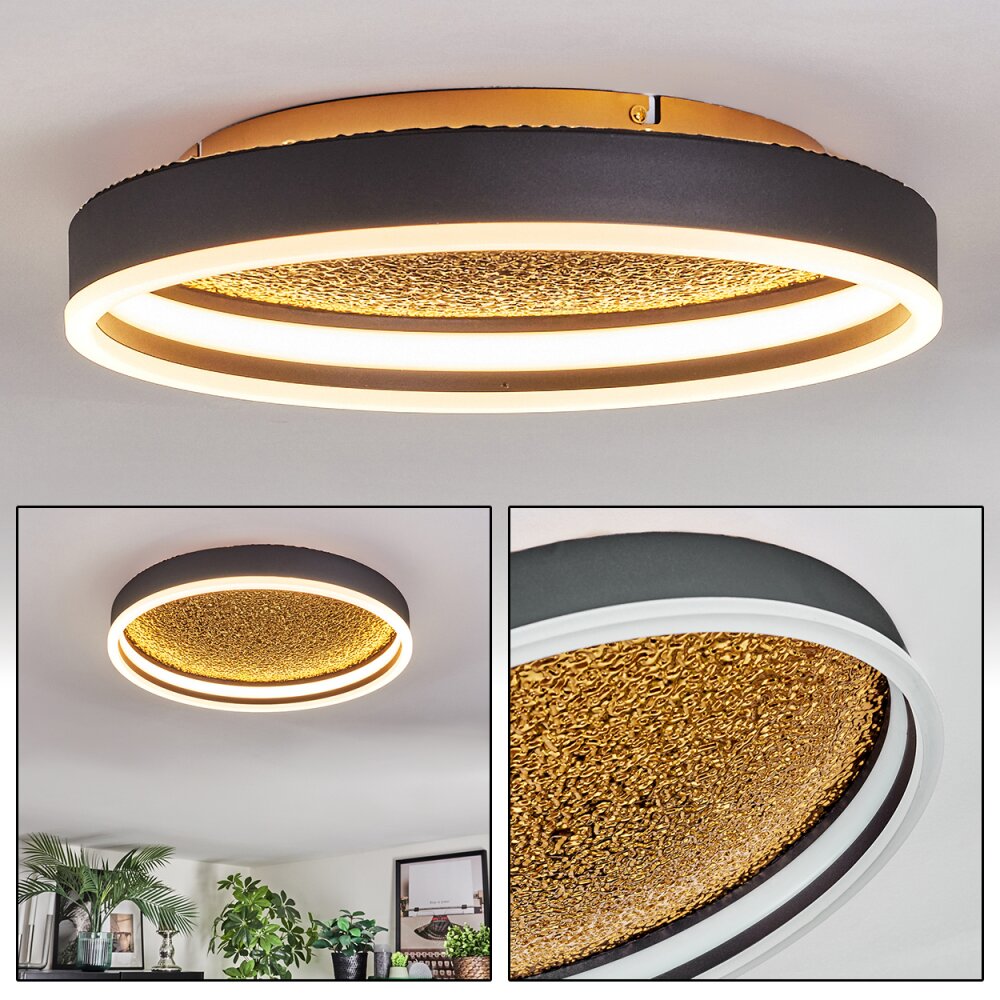 Guine Deckenleuchte LED Gold, Schwarz, 1-flammig main product photo