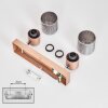 Medelim Deckenleuchte Bronze, 2-flammig
