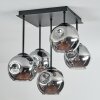 Ripoll Deckenleuchte Glas 15 cm Rauchfarben, 5-flammig