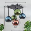 Koyoto Deckenleuchte Glas 15 cm Blau, Grün, Kupferfarben, 5-flammig