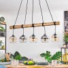 Koyoto Pendelleuchte Glas 15 cm Naturfarben, Schwarz, 5-flammig