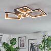 Binor Deckenleuchte LED Naturfarben, Schwarz, 1-flammig