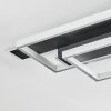 Olian Deckenleuchte LED Schwarz, Silber, 1-flammig