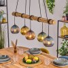Koyoto Pendelleuchte Glas 15 cm Naturfarben, Schwarz, 5-flammig