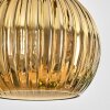 Koyoto Pendelleuchte Glas 15 cm Naturfarben, Schwarz, 5-flammig