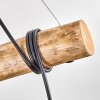 Koyoto Pendelleuchte Glas 15 cm Naturfarben, Schwarz, 5-flammig