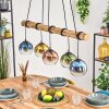 Koyoto Pendelleuchte Glas 15 cm Naturfarben, Schwarz, 5-flammig