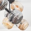 Ripoll Deckenleuchte Glas 15 cm Bernsteinfarben, Rauchfarben, 8-flammig