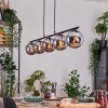 Gastor Pendelleuchte Glas 15 cm Chrom, Rauchfarben, 5-flammig