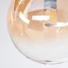 Chehalis Deckenleuchte Glas 12 cm Bernsteinfarben, Klar, 5-flammig